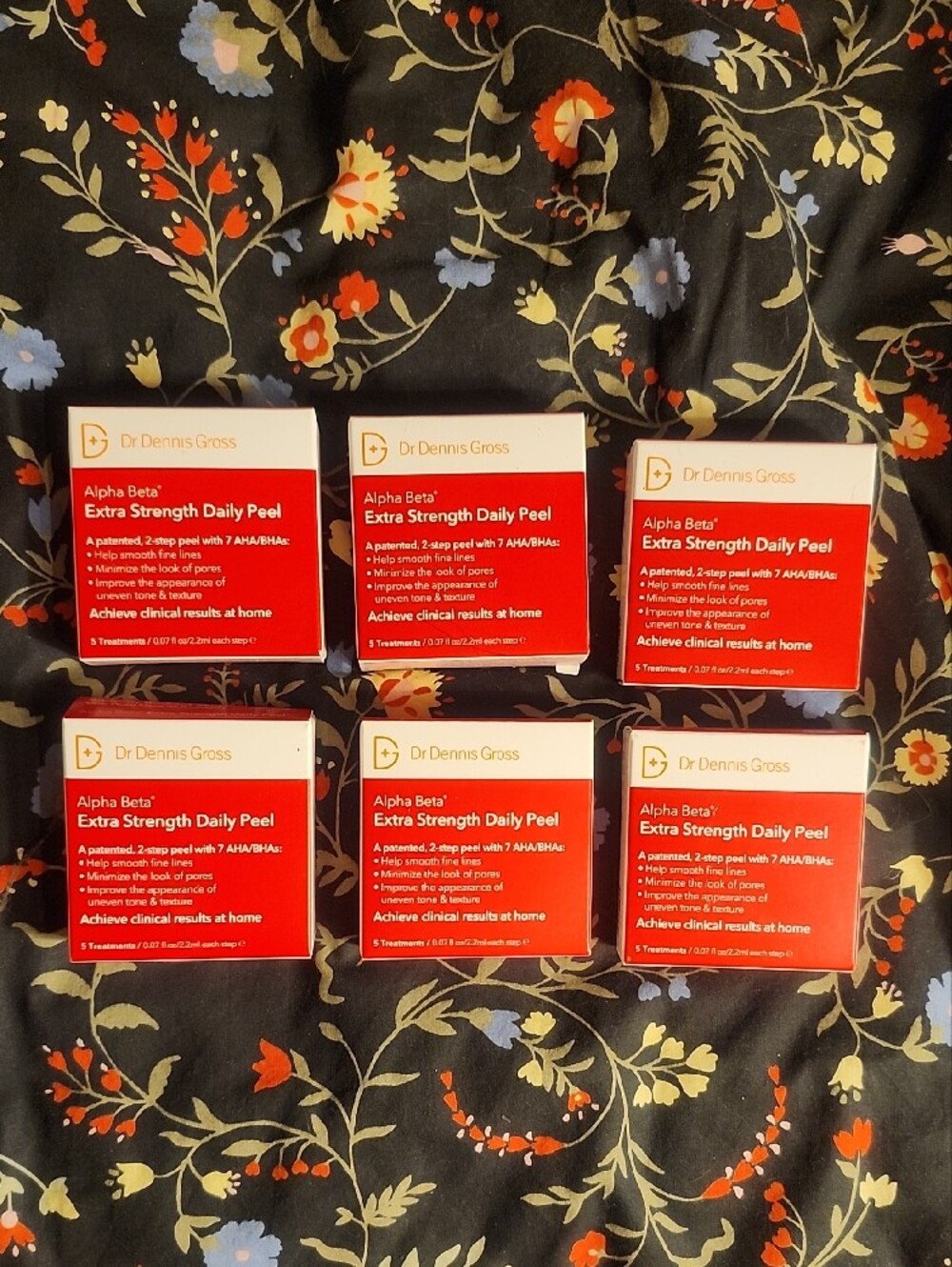 6 Unopened BOXES NWT Dr. Dennis Gross Alpha Beta Extra Strength Daily Peel